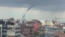 Watch the Moment Tornado Forms South of Milan