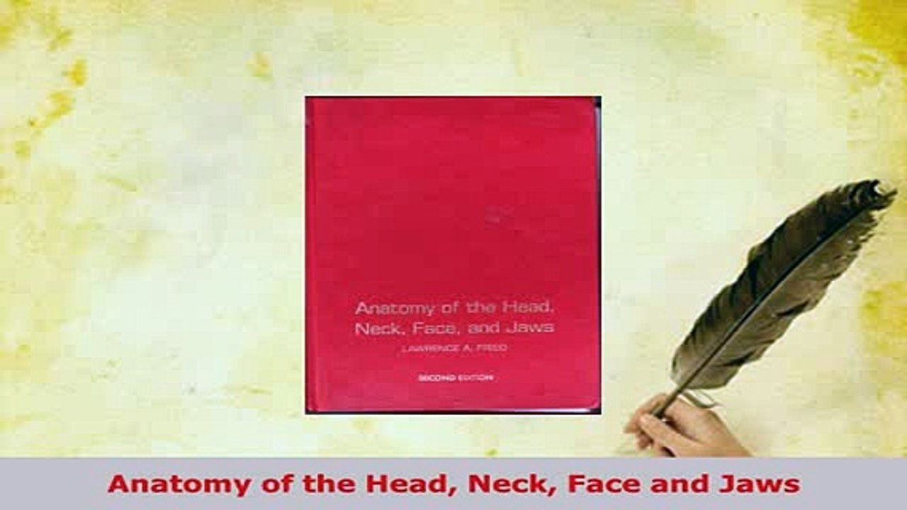 PDF  Anatomy of the Head Neck Face and Jaws PDF Full Ebook