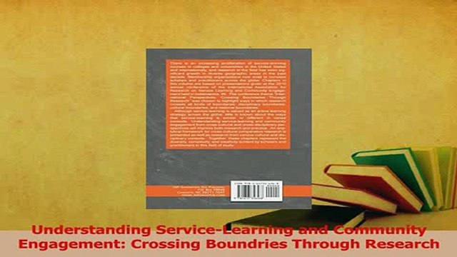 PDF Understanding ServiceLearning and Community Engagement Crossing Boundries Through Free Books