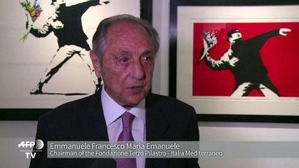 Banksy exhibition opens in Rome