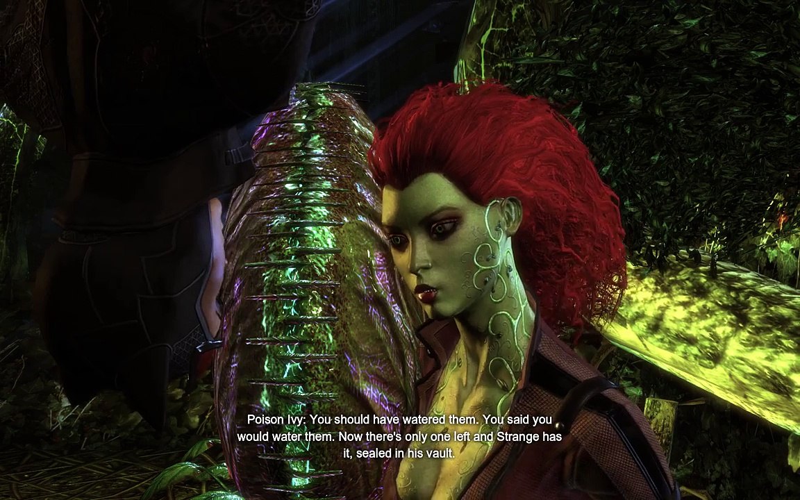 Batman Arkham City PC in-game cut-scene with Poison Ivy and Catwoman, image size:1152x720