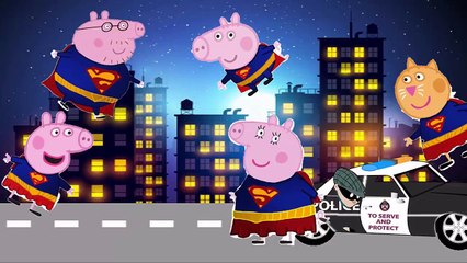 Peppa Pig Superman Finger Family - Pepa Pig superman finger family \ nursery rhymes and more lyric