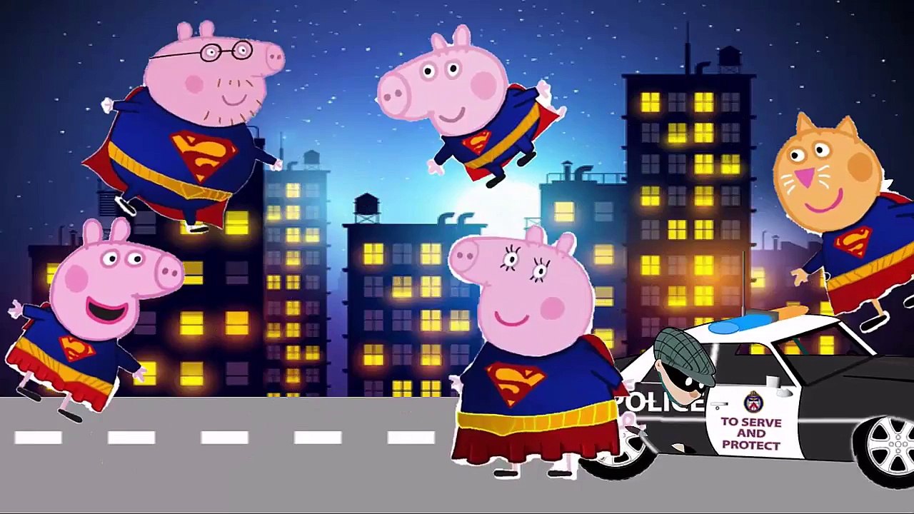 Peppa Pig Superman Finger Family - Pepa Pig superman finger family \ nursery rhymes and more lyric