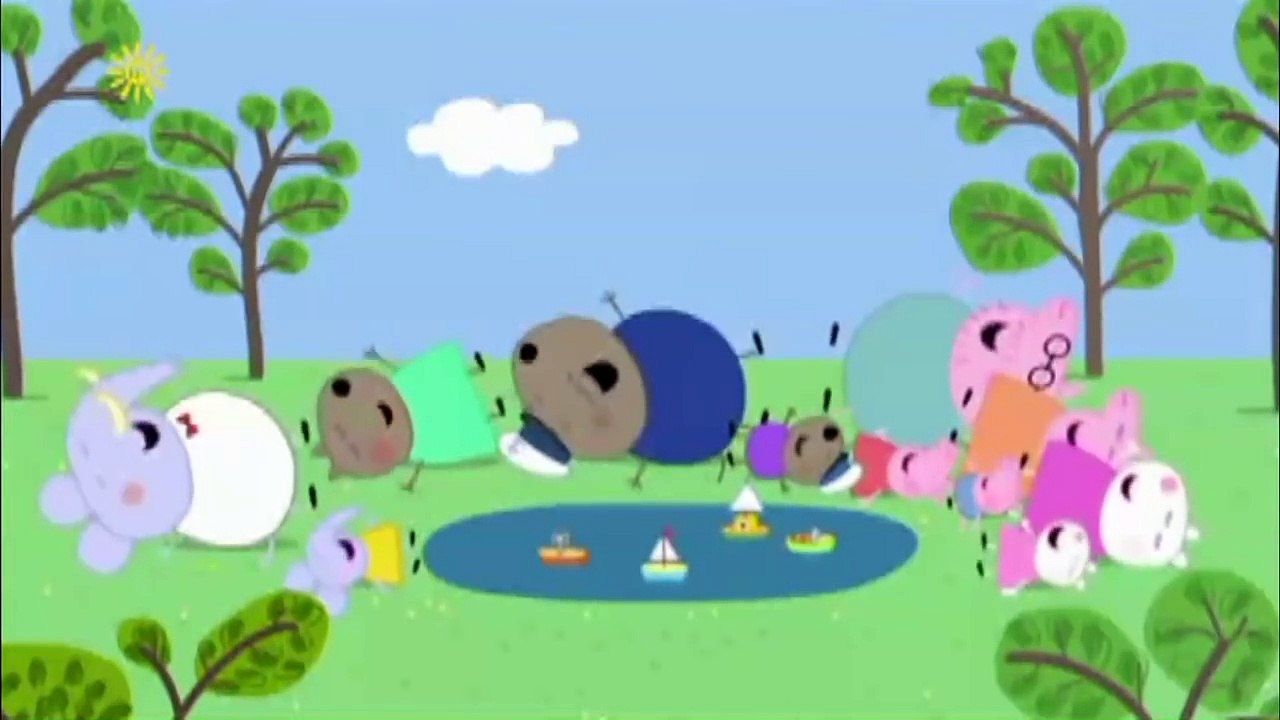 Peppa Pig Toys And The Go ~ Captain Daddy Dog - Grampy Rabbit's Dinosaur Park