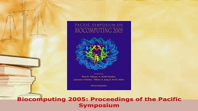 Read Biocomputing 2005 Proceedings of the Pacific Symposium Ebook Free