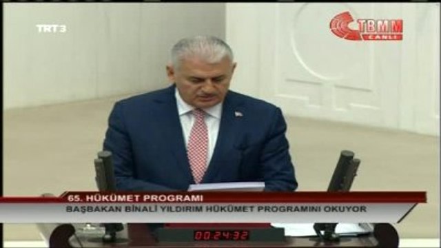 Binali Yıldırım Genel Kurul'da Hükümet Programını Açıkladı 4