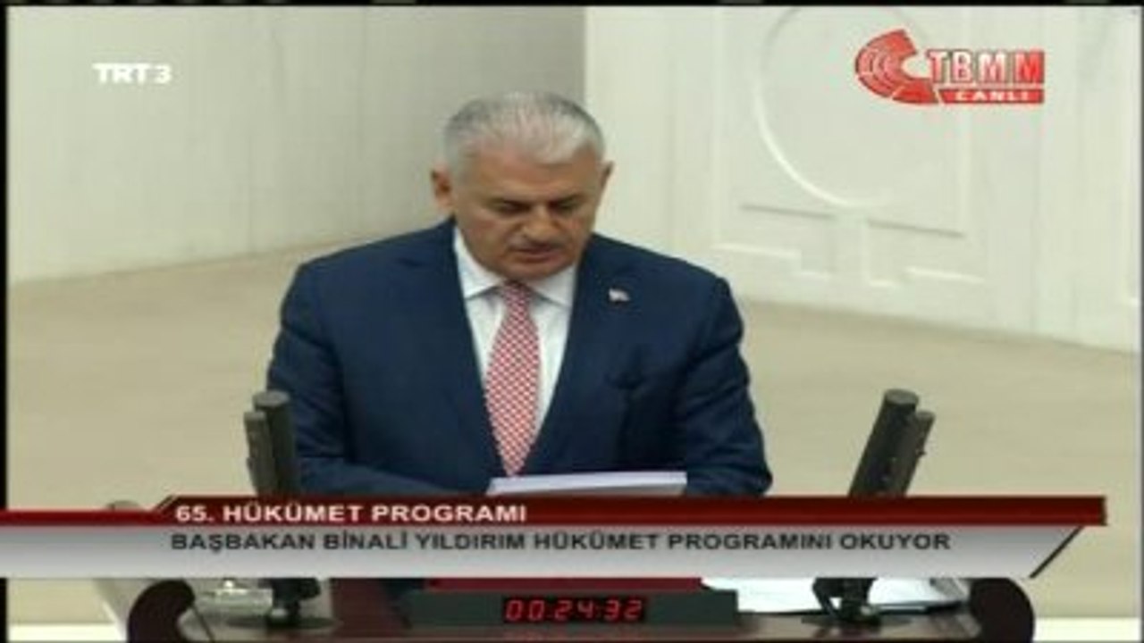 Binali Yıldırım Genel Kurul'da Hükümet Programını Açıkladı 4