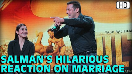 Salman Khan's HILARIOUS Reaction To His WEDDING Rumors | Sultan Trailer Launch