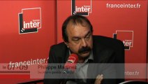 Philippe Martinez (CGT) répond aux questions de Léa Salamé