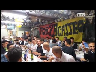 Icaro Sport. Il Gatteo festeggia la salvezza... cantando "O sole mio"