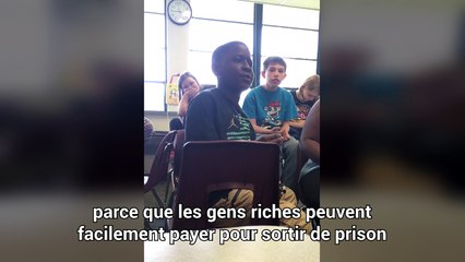 Un enfant de 10 ans critique le système judiciaire américain