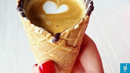 Du café dans des cornets de glace : la nouvelle lubie d'Instagram