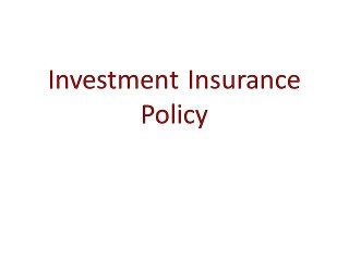 Investment Insurance Policy -Best 80C Investment Options in India
