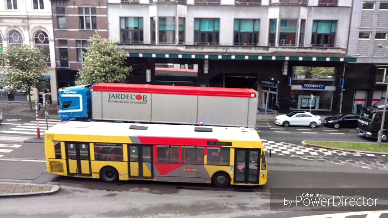 Manifestation des transporteurs routiers à Liège
