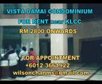 VISTA DAMAI CONDOMINIUM KLCC NEAR LRT STATION FOR RENT RM 28