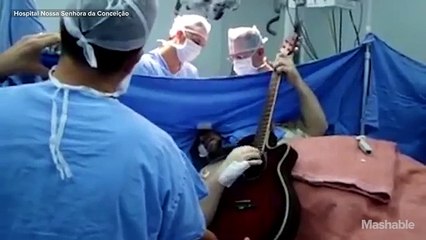 Patient plays guitar during his own brain surgery - Mashable