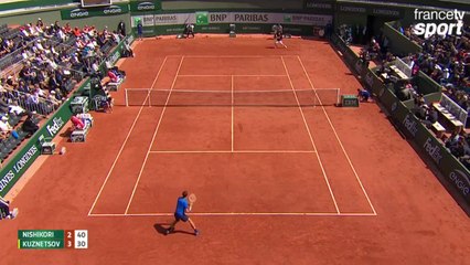 Kei Nishikori débreake après un marathon de 24 coups