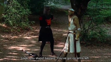 "You stupid bastard" - Monty Python and the Holy Grail