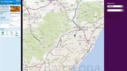 Maps for Windows 8 in split screen mode