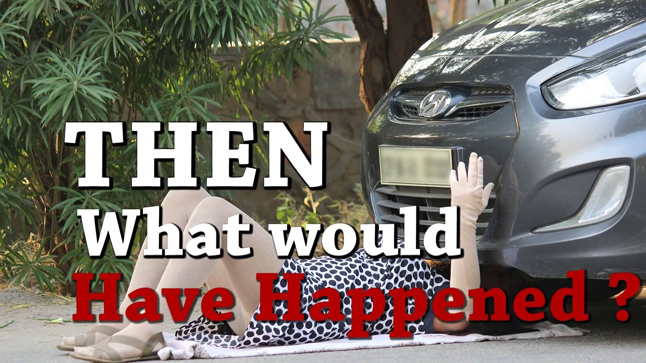 Sexy Girl Under Car - Men Will be Men!