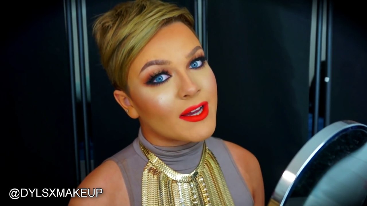 Gold Spotlight Eye Makeup Tutorial Updated Eyebrow Tutorial ♥ DYLSXMAKEUP That was Amazing must watch this video