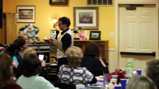 Camron Robertson sings the Dean Martin song 'Volare' Pennsylvania Feb 2016