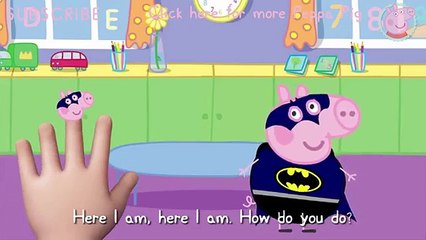 Peppa Pig Batman Nursery Rhymes   Finger Family and More Lyrics Pig Tv