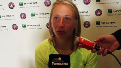 Roland-Garros 2016 - Myrtille Georges : "J'ai réussi à me faire plaisir quand même contre Muguruza"
