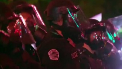 Trump protesters smash door, clash with police at Donald Trump rally