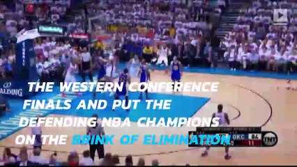 Warriors are one game away from elimination as Thunder take game 4