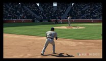 MLB 10 The Show SEA at TEX  Chone Figgins Throws Off Butt After Diving Catch!!!!