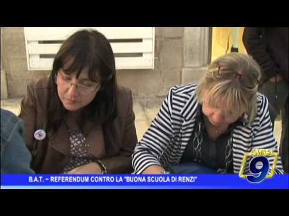 Bat  | Referendum sulla "Buona scuola" di Renzi