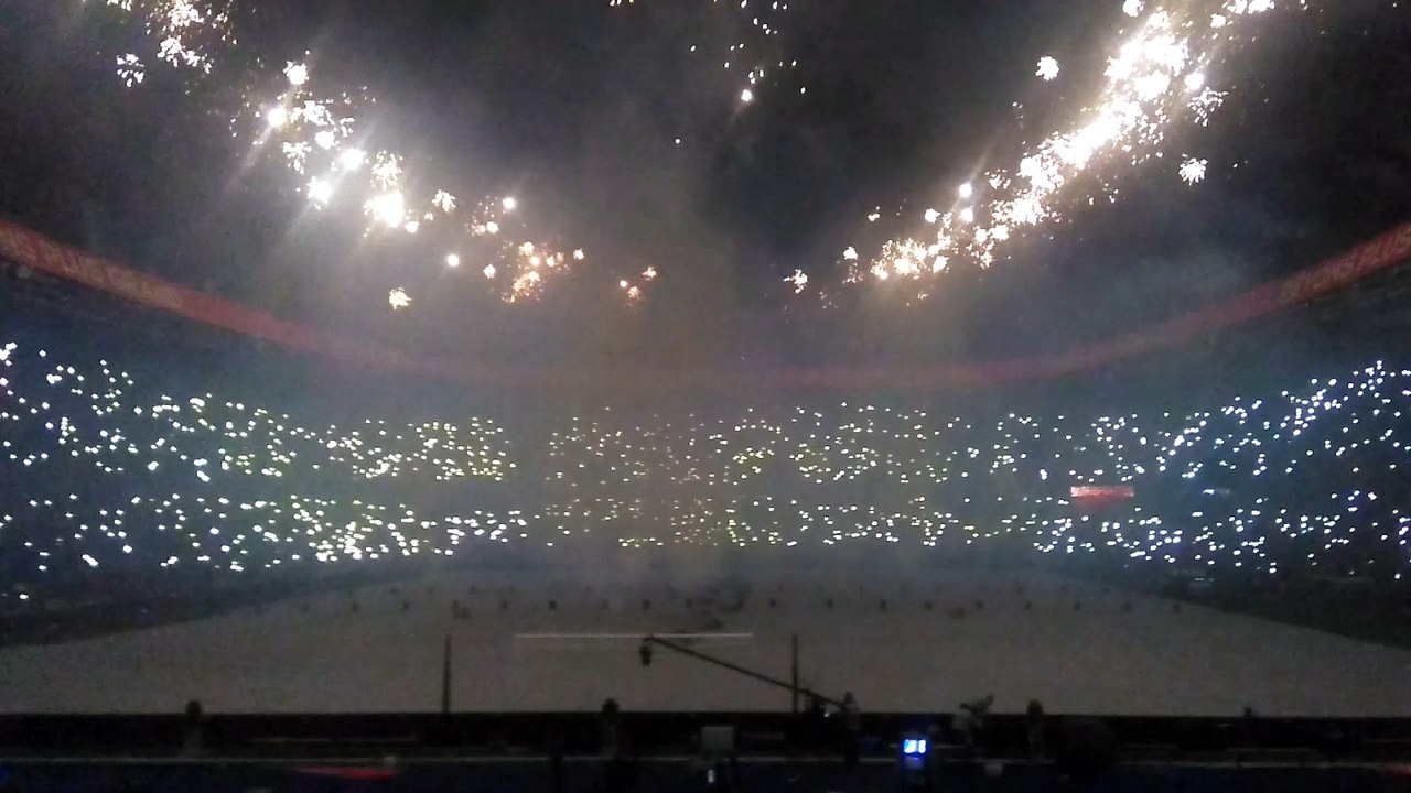 Extrait du feu d'artifice PSG-Nantes