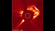 NASA | Gran tormenta solar de partículas hacia la Tierra (27/1/12)