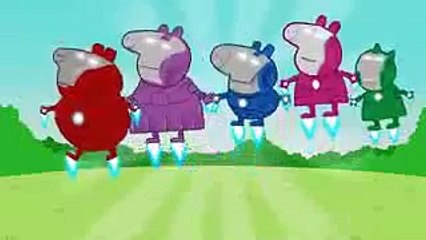 Peppa Pig Iron Man Finger Family \ Nursery Rhymes Lyrics