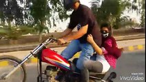 Pakistani talented Girl - Girl Wheeling Bike  Pakistan - People are awesome