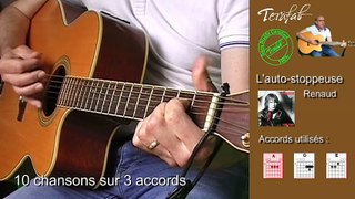 10 chansons françaises sur E A D [Tuto guitare] by Terafab