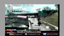 Mujer atropella dos policías en Estados Unidos-Mas que Noticias-Video