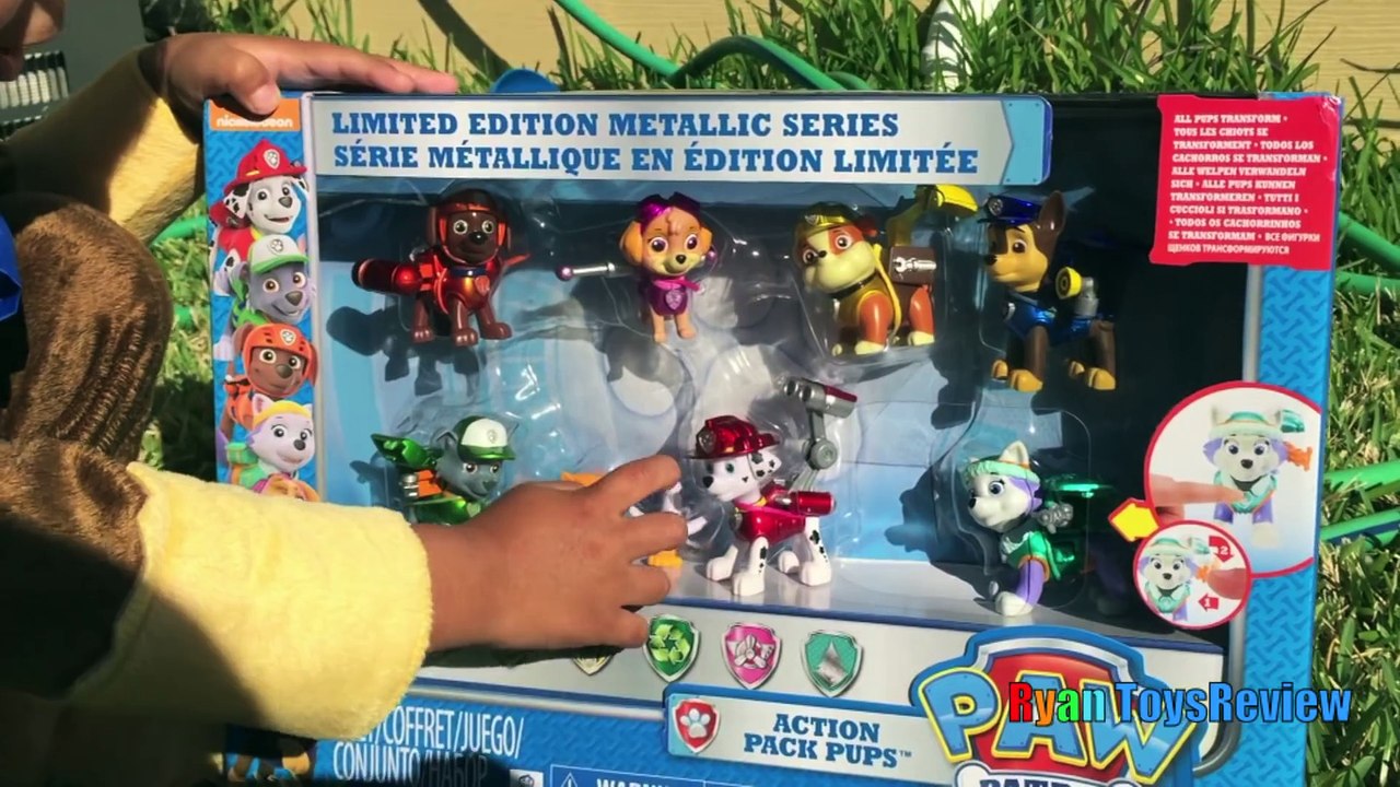 PAW PATROL TOYS Nickelodeon Giant Egg Surprise opening Nick Jr Power Wheels kids video