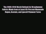 Read The 2009-2014 World Outlook for Broadwoven Fabrics Made from at Least 85-Percent Manmade