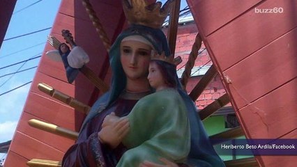 A Statue of the Virgin Mary Crying a Single Tear Sparks Pilgrimage