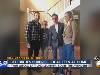Celebrities surprise local teen battling leukemia