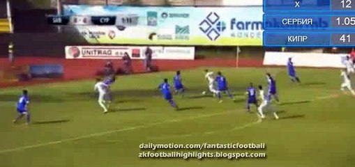 1-0 Aleksandar Mitrovic Goal - Serbia vs. Cyprus - Friendly 25.05.2016
