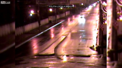 Spectaculaire accident de voiture