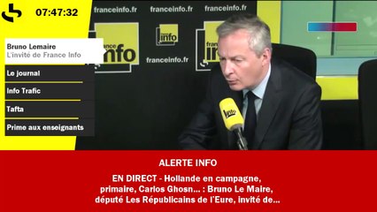 François Hollande taclé par Bruno Le Maire : "Il pense qu’il peut acheter les Français"