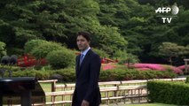 Justin Trudeau s'offre un aparté romantique à la veille du G7