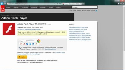 Come installare Flash Player per Internet Explorer