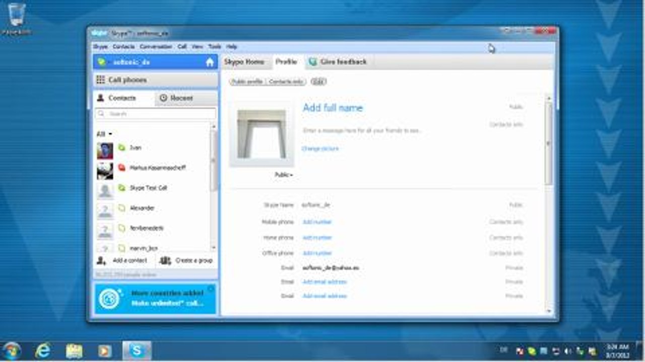 Die Grundfunktionen von Skype im Video