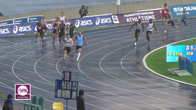 Finale M 4x100 m (Victoire de l'As Aix-les-Bains en 40''48)