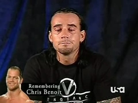 Chris Benoit Tributes From WWE Raw - CM Punk
